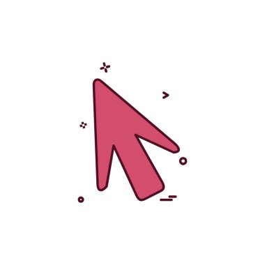 Yukarı ok simgesi tasarım vektörü