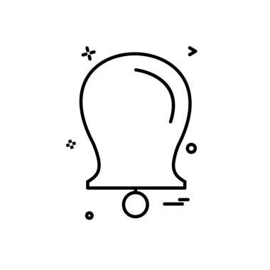 Çan simgesi tasarım vektörü