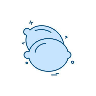 Meyve simgesi tasarım vektörü