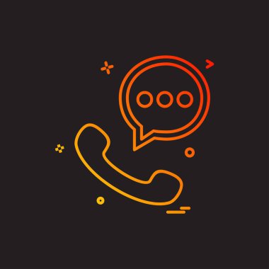 Sohbet simgesi tasarım vektörü