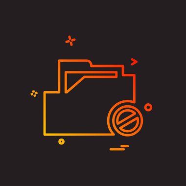 Klasör simge tasarlamak vektör