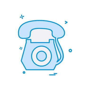 Telefon simgesi tasarım vektörü