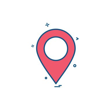 GPS simge vektör tasarımı izleme merkezinin haritası