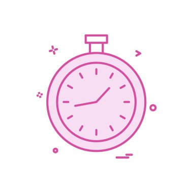 Saat simgesi vektör tasarımı