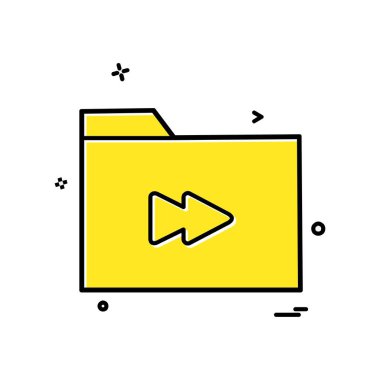 Klasör simge tasarlamak vektör