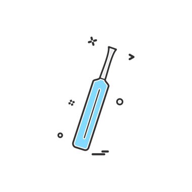 Kriket sopası ikon vektör tasarımı