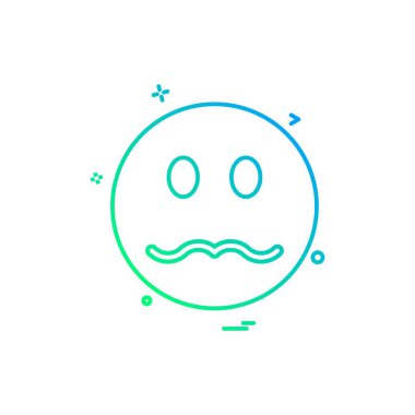 Emoji simgeleri tasarım vektörü 