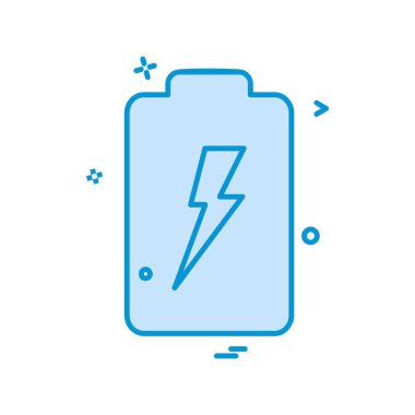 Batarya simgesi tasarım vektörü