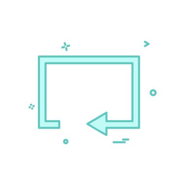 Sıfırlama simge tasarlamak vektör