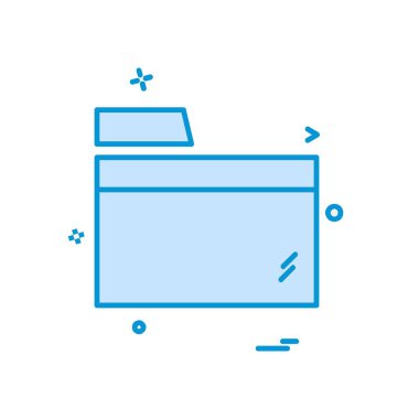 Klasör simge tasarlamak vektör