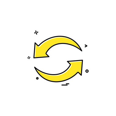 yenileme yeniden yükle ok temel simgesi