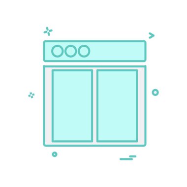 Web düzen simge tasarlamak vektör