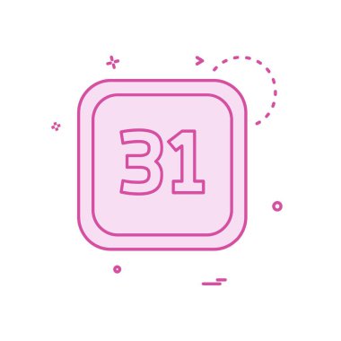 Takvim simge tasarlamak vektör 