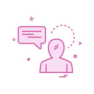 İleti simge tasarlamak vektör