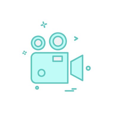 Camcoder simge tasarlamak vektör 