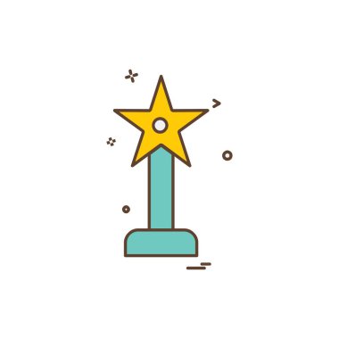 Ödül simgesi tasarım vektörü