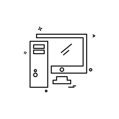 Bilgisayar simgesi tasarım vektörü