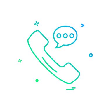 Telefon simgesi tasarım vektörü