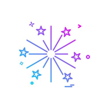 Yangın iş simge vektör tasarımı