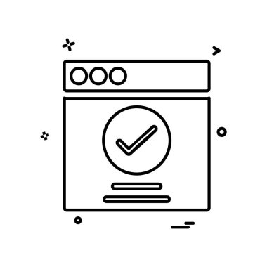 Web düzeni simge tasarım vektörü