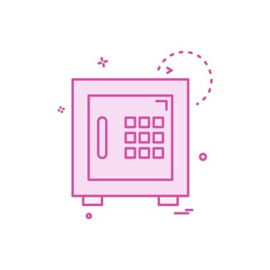 Güvenli simge tasarlamak vektör