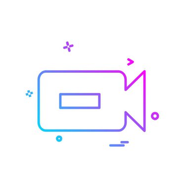 Kamera simgesi tasarım vektörü