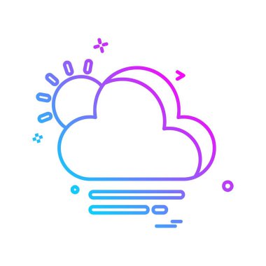 Hava simgesi tasarım vektörü