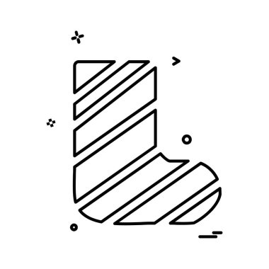 Çorap simge tasarlamak vektör 