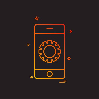 Akıllı telefon simge tasarlamak vektör 