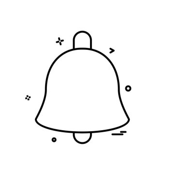 Çan simgesi tasarım vektörü 