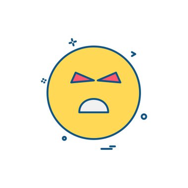 Emoji simgeleri tasarım vektörü 