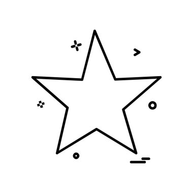 Yıldız simgesi tasarlamak vektör 