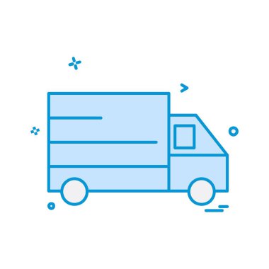 Kamyon simgesi tasarım vektörü