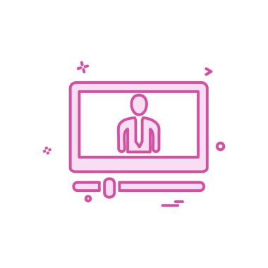 Bilgisayar simgesi tasarım vektörü