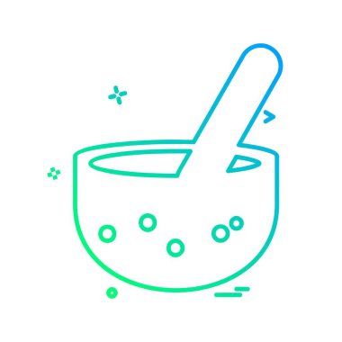 Gıda simgesi tasarım vektörü