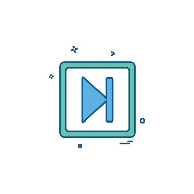 Sonraki simge tasarlamak vektör