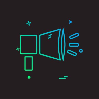 Mega telefon simge tasarlamak vektör