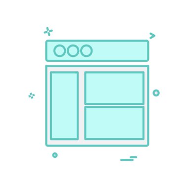 Web düzeni simge tasarım vektörü