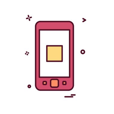 Akıllı telefon simge tasarlamak vektör 