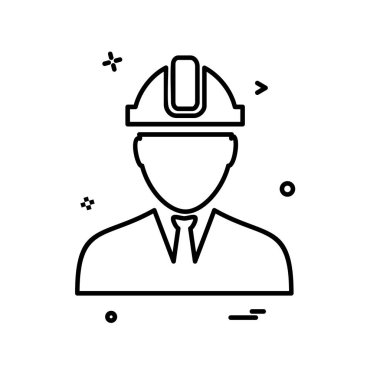 Erkek avatar simge tasarlamak vektör