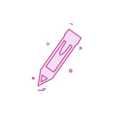 Kalem simgesi tasarım vektörü