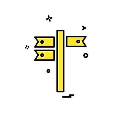 Trafik işaretleri simge tasarlamak vektör