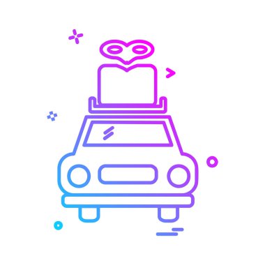 Seyahat simgesi tasarım vektörü 