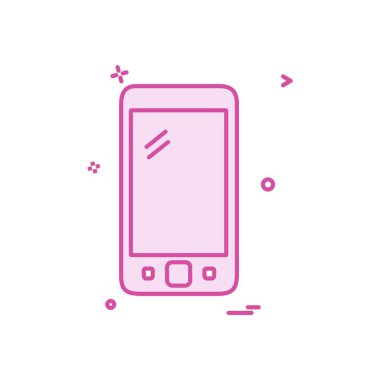 Akıllı Telefon Simgesi Tasarım Vektörü