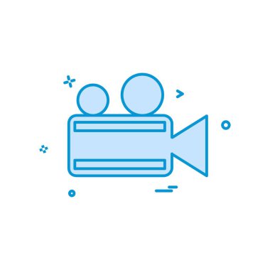 Kamera simgesi tasarım vektörü