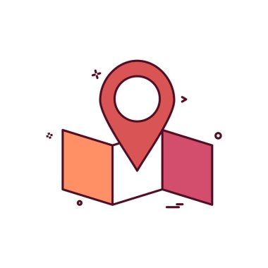 harita konum gezinme simgesi vektör deseniName