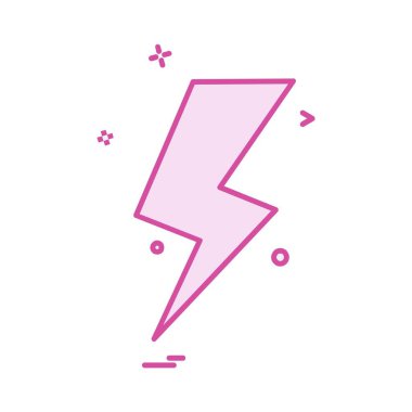 Gök gürültüsü simge tasarlamak vektör