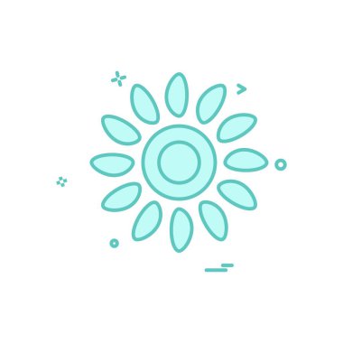 Çiçek simge tasarlamak vektör