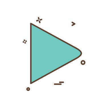 Sağ ok simge tasarlamak vektör