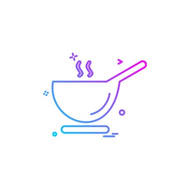 Gıda simgesi tasarım vektörü